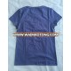 slim fit design dark blue v neck women t shirt