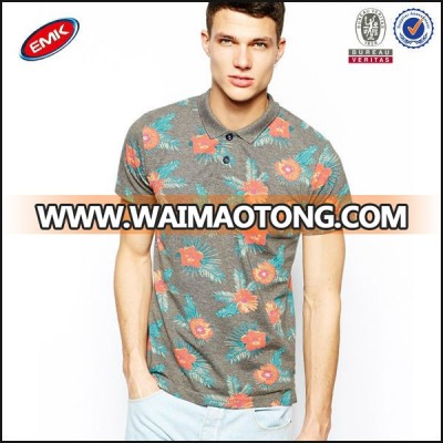 Trendy custom polo shirt men polo all over printing hot selling