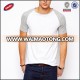 wholesale Waimaotong men blank t shirt, two-tone plain color raglan t shirt